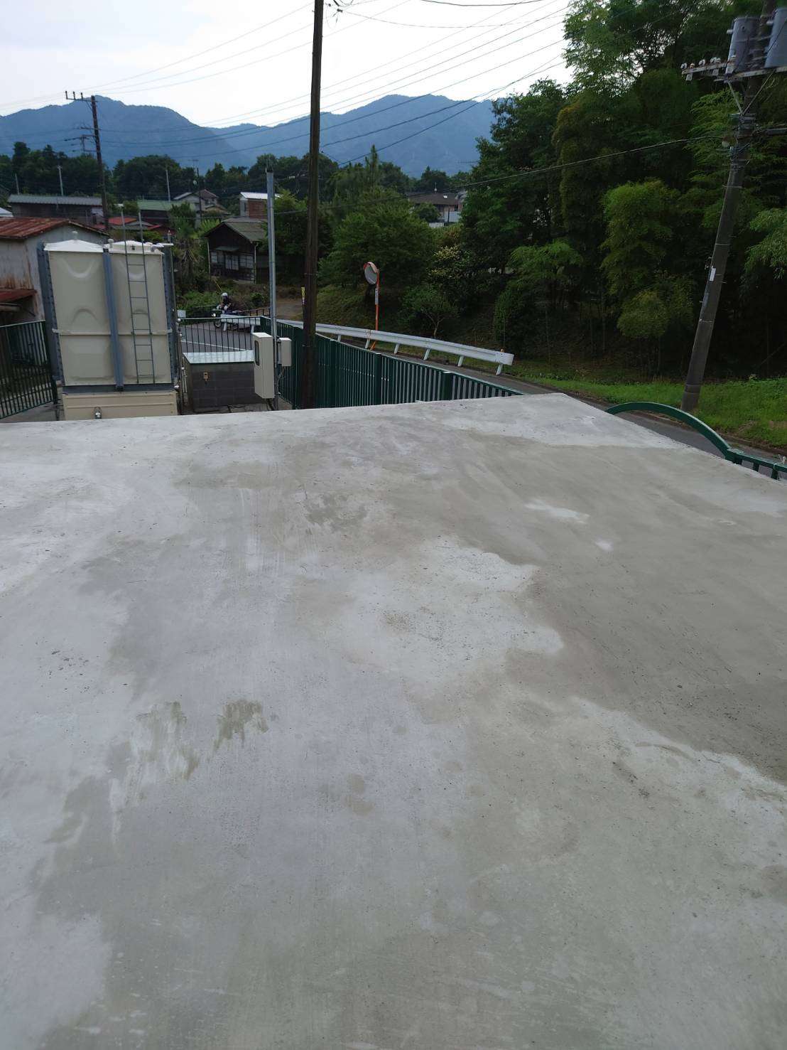 ポンプ室の屋根コンクリート補修終了❕☺