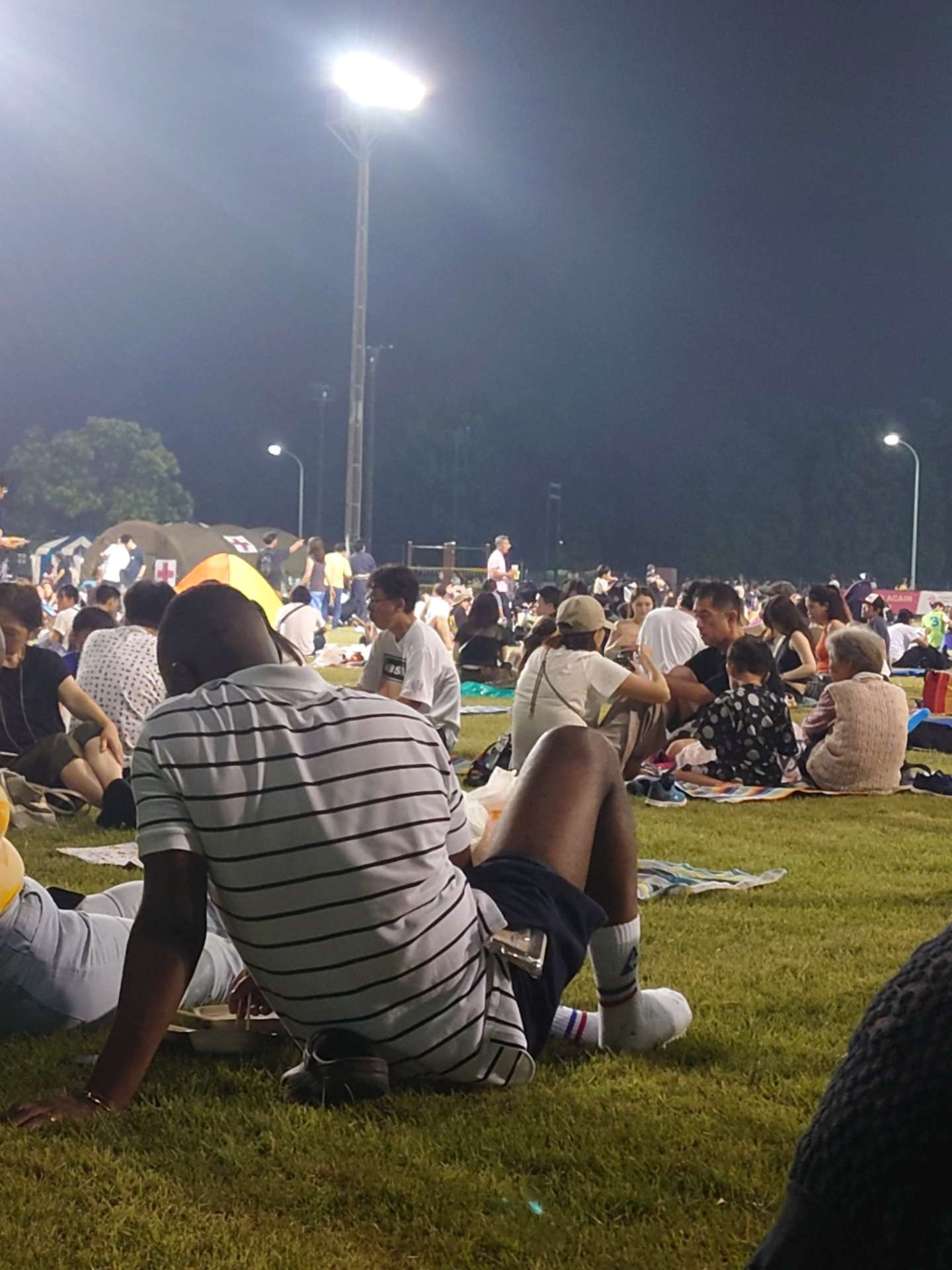 本日は、キャンプ座間（米軍）の花火を見に行きました❕☺