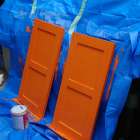 お稲荷様のお社扉交換